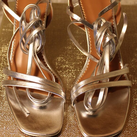 Maje - Leather Filipina Heeled Sandal - Size 41 - Picture 8 of 11